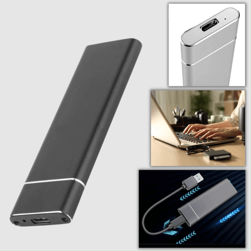 SafeStorage - Zewnętrzny Mini-SSD 128 GB