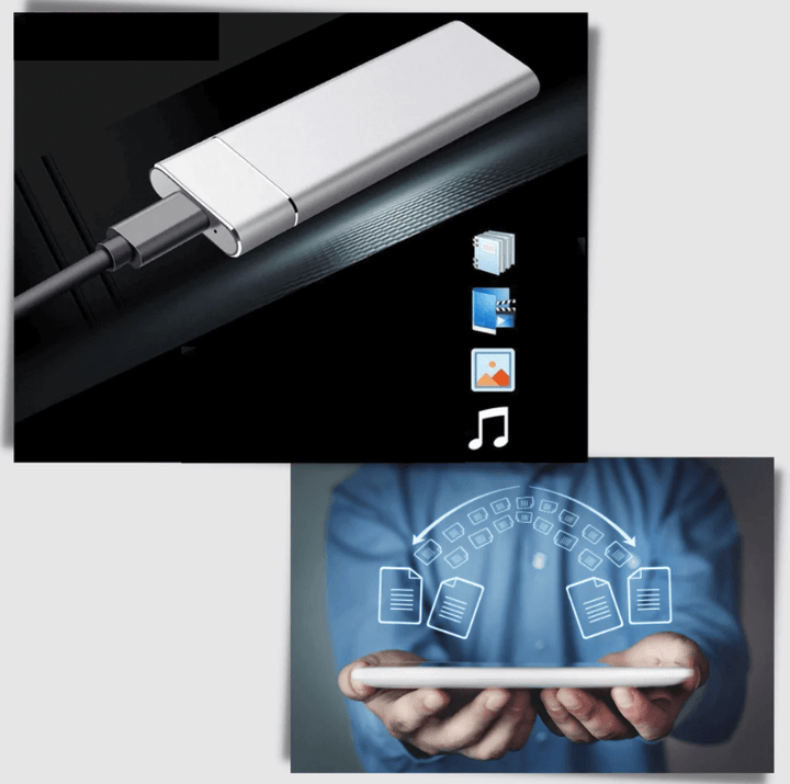 SafeStorage - Zewnętrzny Mini-SSD 128 GB