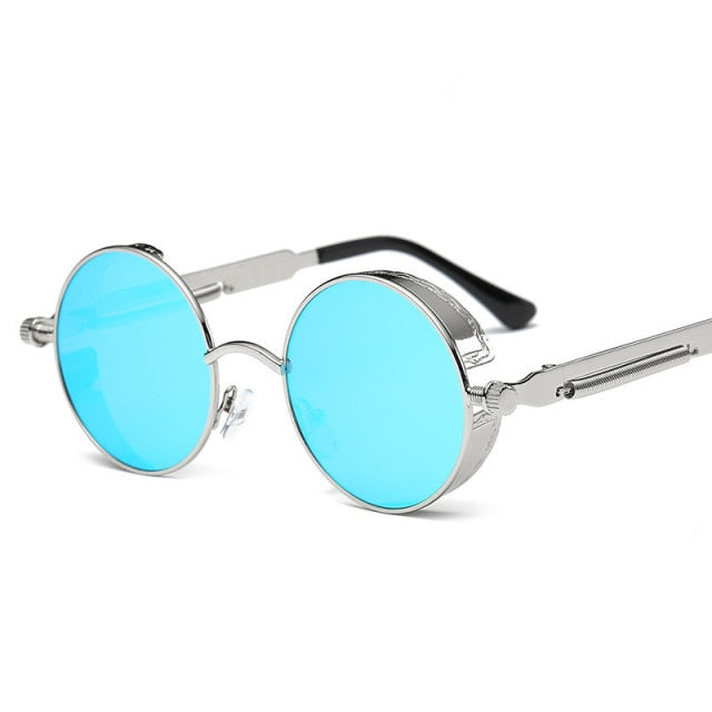 Kreatywne Okrągłe Retro Metalowe Okulary Przeciwsłoneczne | Karnz