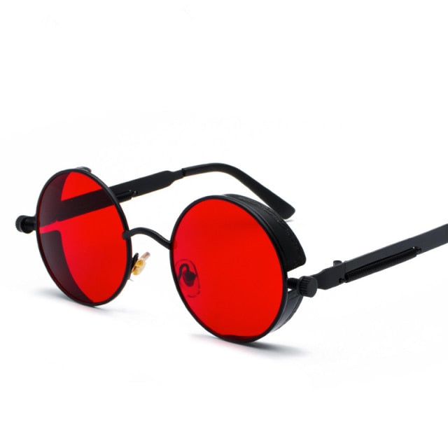 Kreatywne Okrągłe Retro Metalowe Okulary Przeciwsłoneczne | Karnz