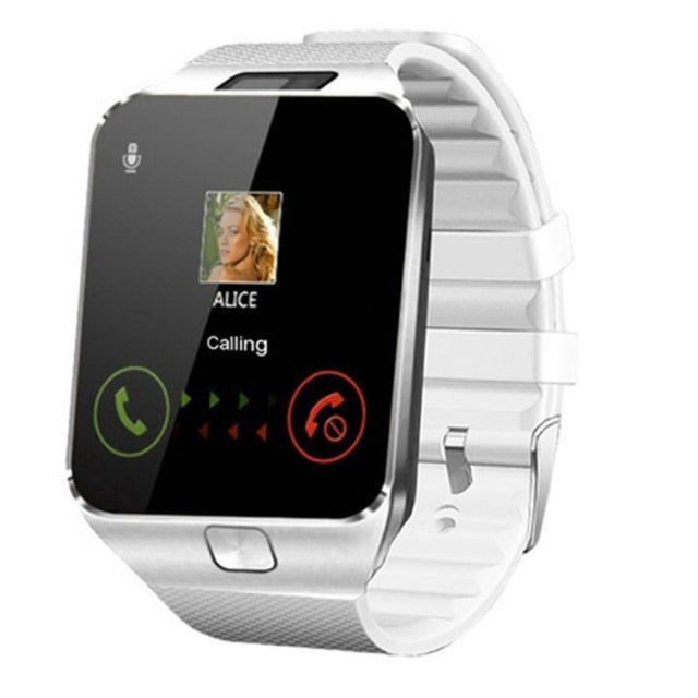 Smartwatch z obsługą karty SIM Wiele języków Ekran dotykowy Bluetooth Sportowy monitor aktywności Kamera Zegarek na nadgarstek Smartfon
