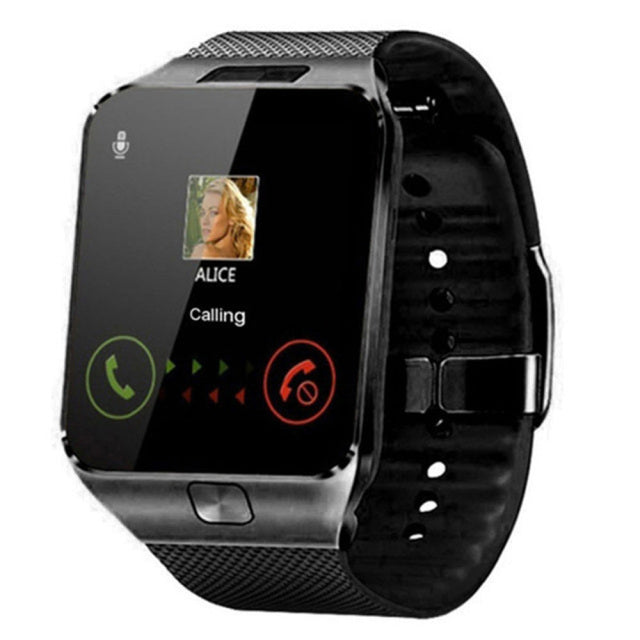 Smartwatch z obsługą karty SIM Wiele języków Ekran dotykowy Bluetooth Sportowy monitor aktywności Kamera Zegarek na nadgarstek Smartfon