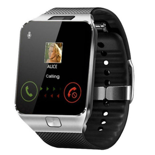 Smartwatch z obsługą karty SIM Wiele języków Ekran dotykowy Bluetooth Sportowy monitor aktywności Kamera Zegarek na nadgarstek Smartfon