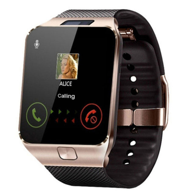 Smartwatch z obsługą karty SIM Wiele języków Ekran dotykowy Bluetooth Sportowy monitor aktywności Kamera Zegarek na nadgarstek Smartfon