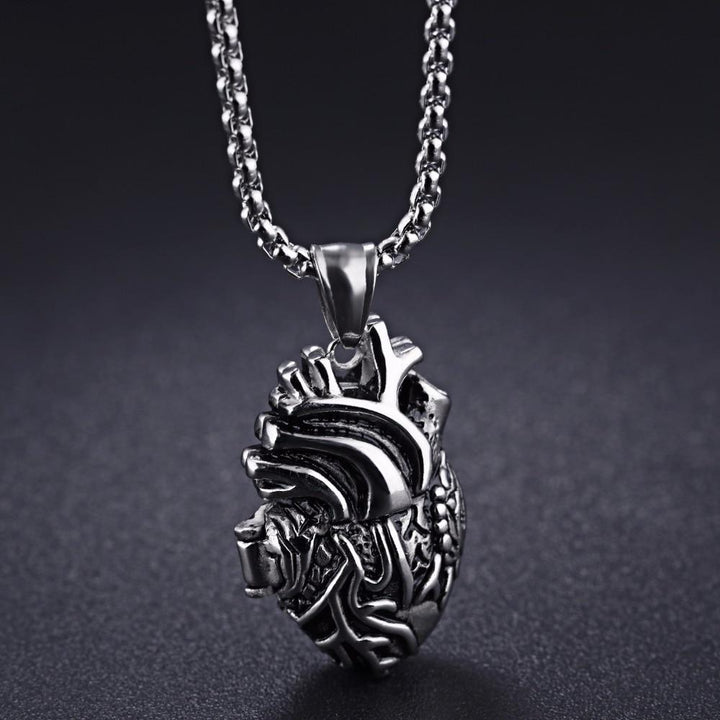 3D Anatomicznie Poprawny Charm w Kształcie Serca Naszyjnik | Karnz