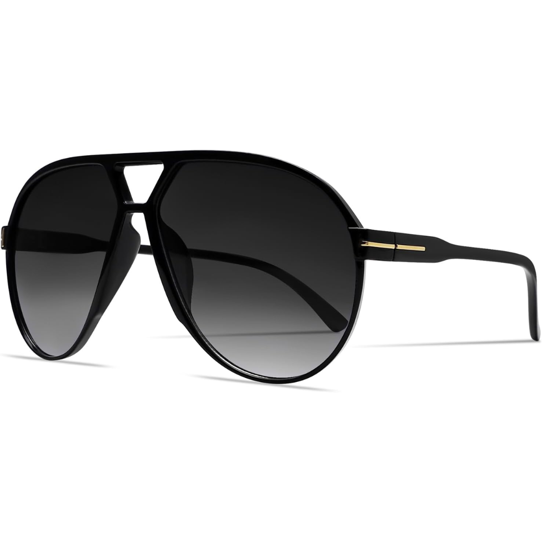 Okulary przeciwsłoneczne Aviator Oversize Retro UV400 | Karnz