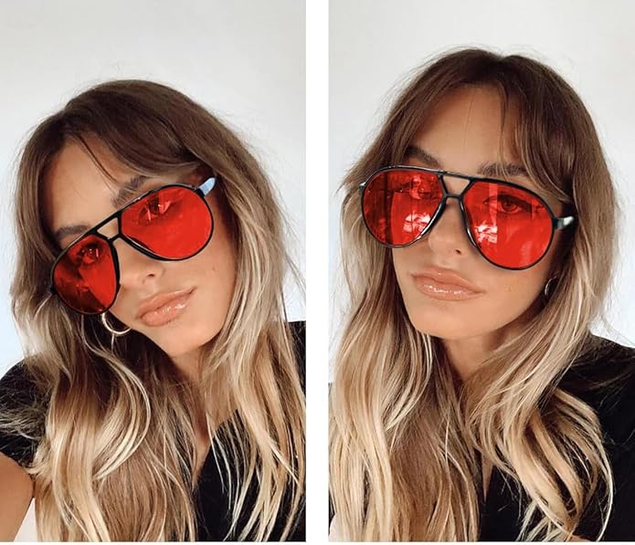 Okulary przeciwsłoneczne Aviator Oversize Retro UV400 | Karnz