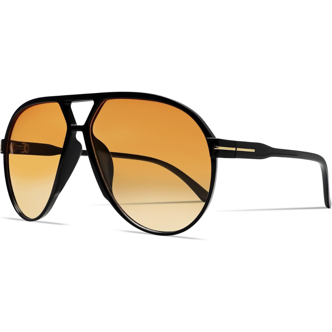 Okulary przeciwsłoneczne Aviator Oversize Retro UV400 | Karnz