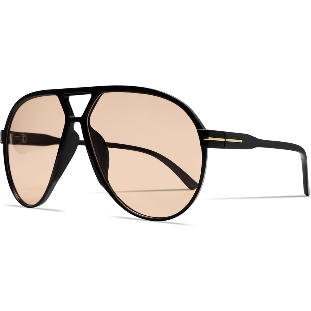 Okulary przeciwsłoneczne Aviator Oversize Retro UV400 | Karnz