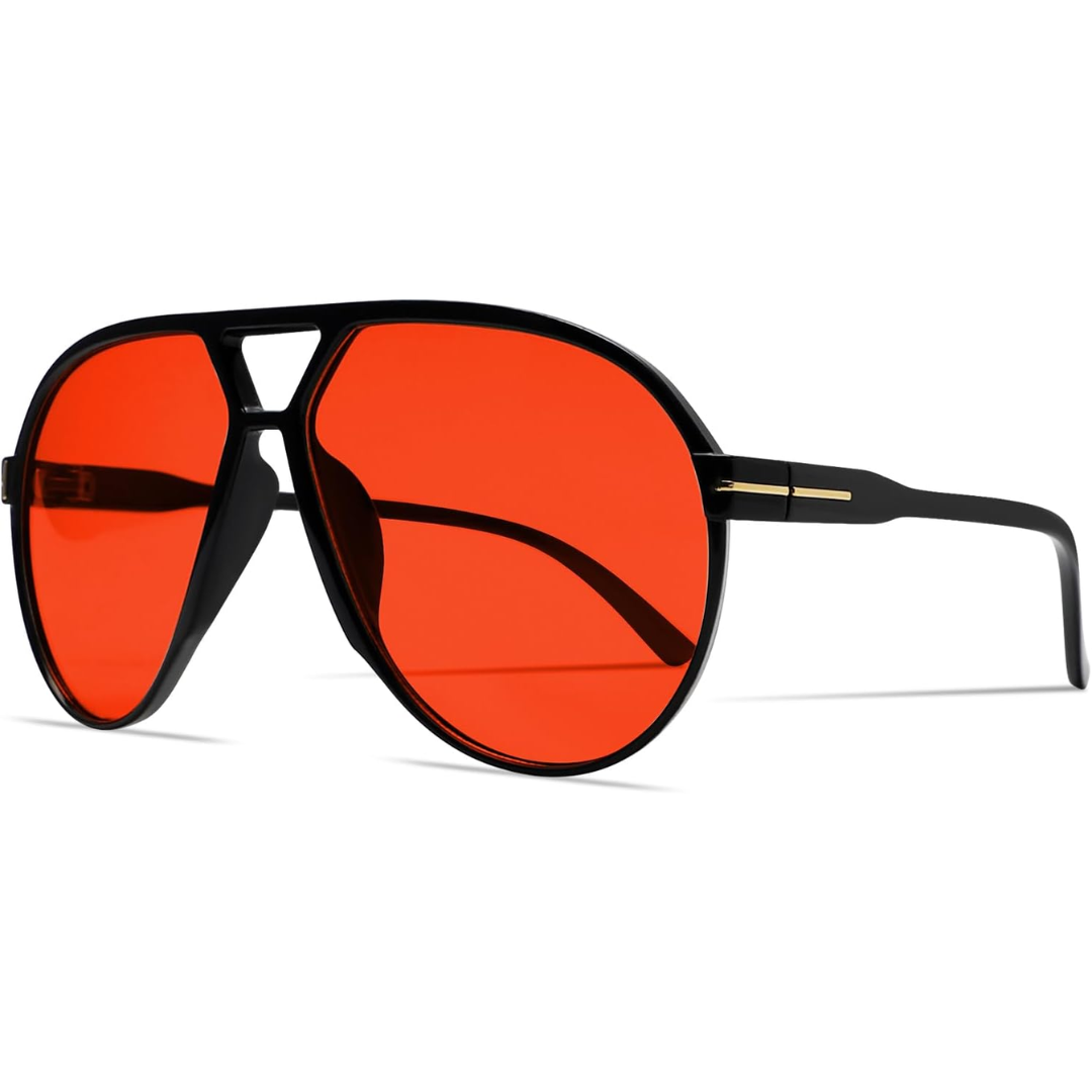 Okulary przeciwsłoneczne Aviator Oversize Retro UV400 | Karnz