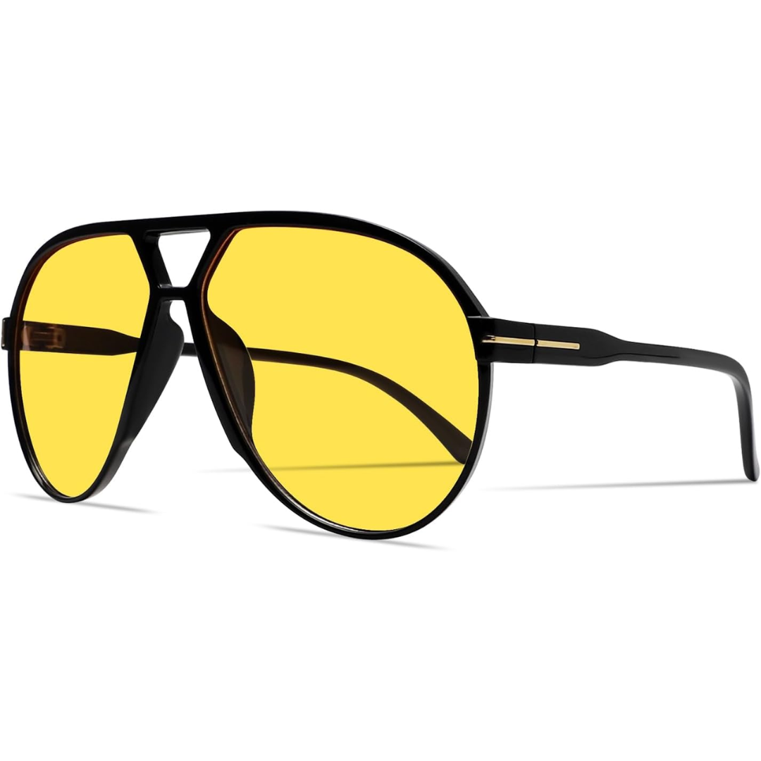 Okulary przeciwsłoneczne Aviator Oversize Retro UV400 | Karnz