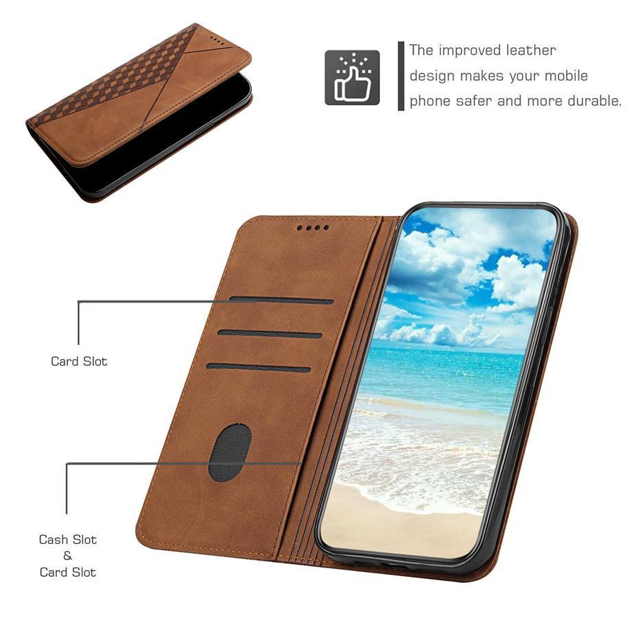 Etui na portfel w wzór rombu dla Samsung Galaxy S21/S20