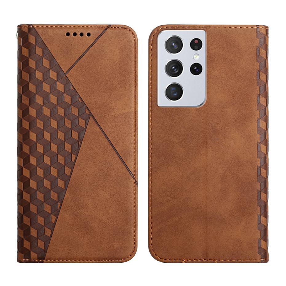 Etui na portfel w wzór rombu dla Samsung Galaxy S21/S20