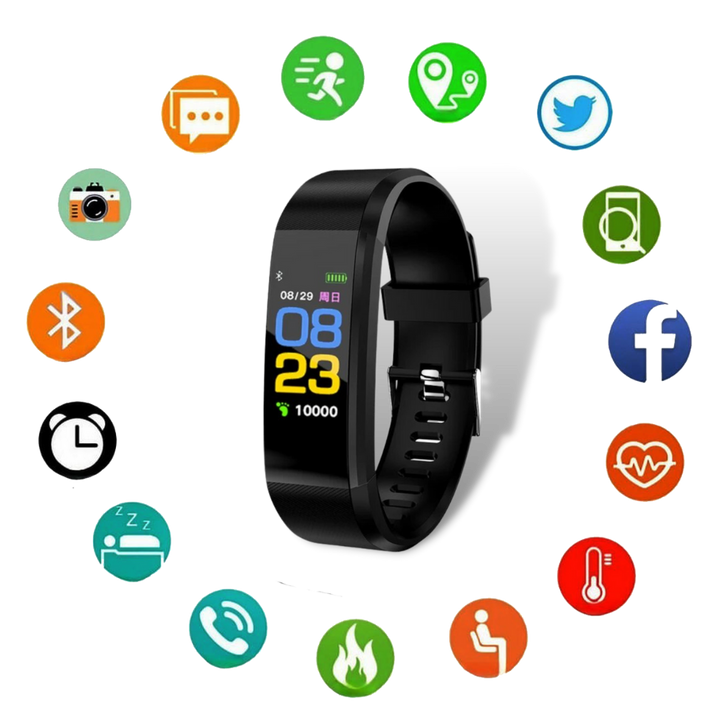 VitaWatch | Smartwatch dla seniorów z monitorem zdrowia i dużym ekranem LED | Karnz