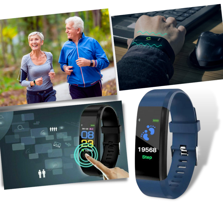 VitaWatch | Smartwatch dla seniorów z monitorem zdrowia i dużym ekranem LED | Karnz