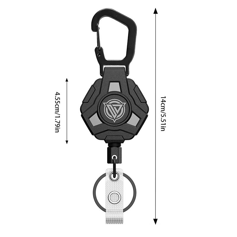 Ciężki, retractable brelok