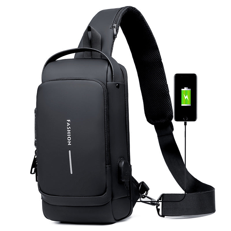 Torba sportowa na ramię z ładowaniem USB i zabezpieczeniem przed kradzieżą