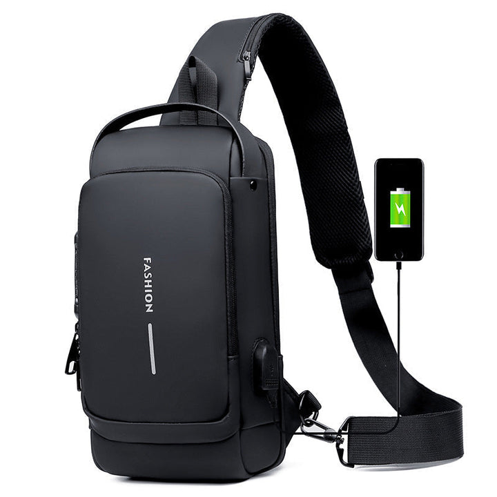 Torba sportowa na ramię z ładowaniem USB i zabezpieczeniem przed kradzieżą