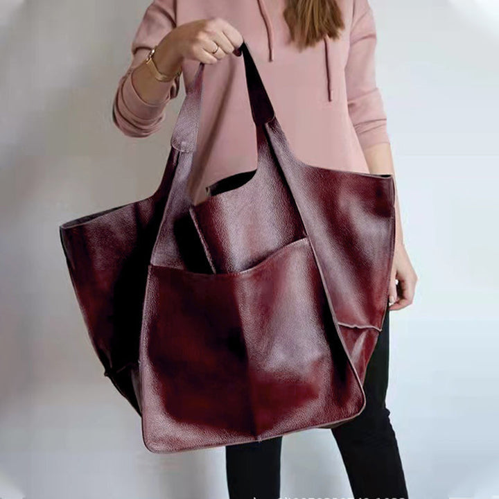 Oversize skórzana torba