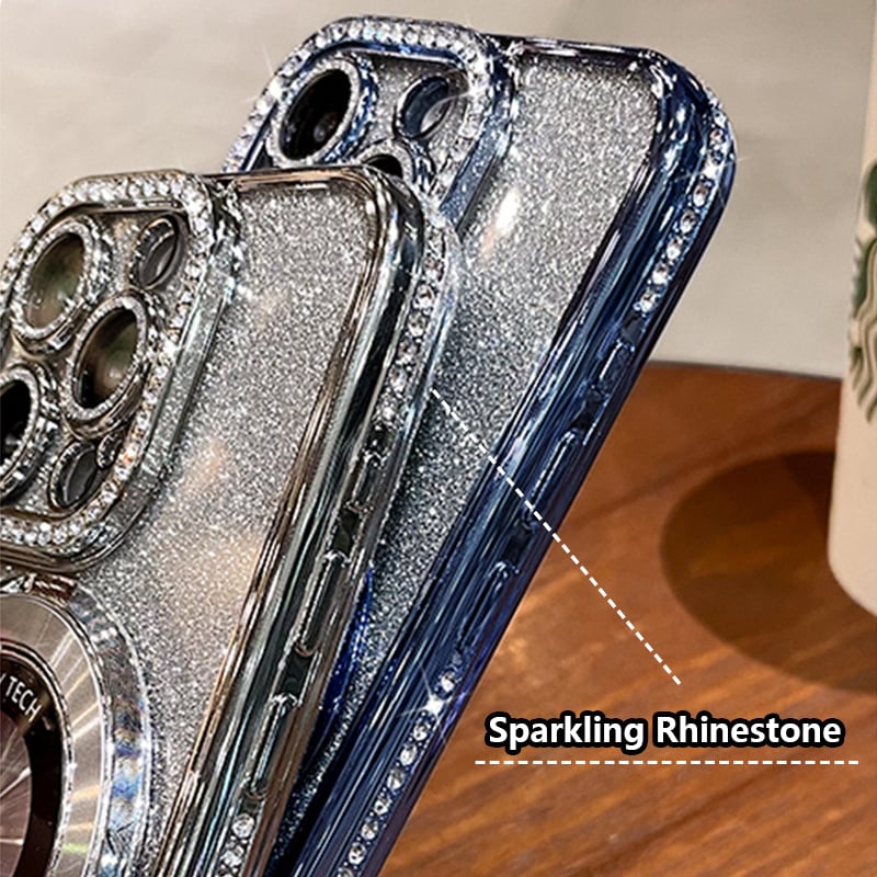 ✨BŁYSZCZĄCA DIAMENTOWA OBUDOWA MAGNETYCZNA DLA IPHONE