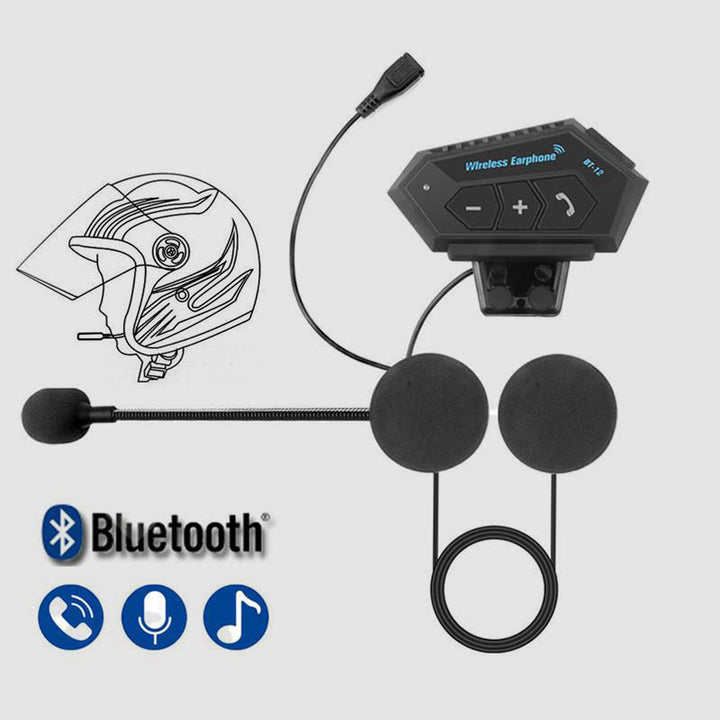 Karnz | BT12 Kask motocyklowy z zestawem słuchawkowym Bluetooth