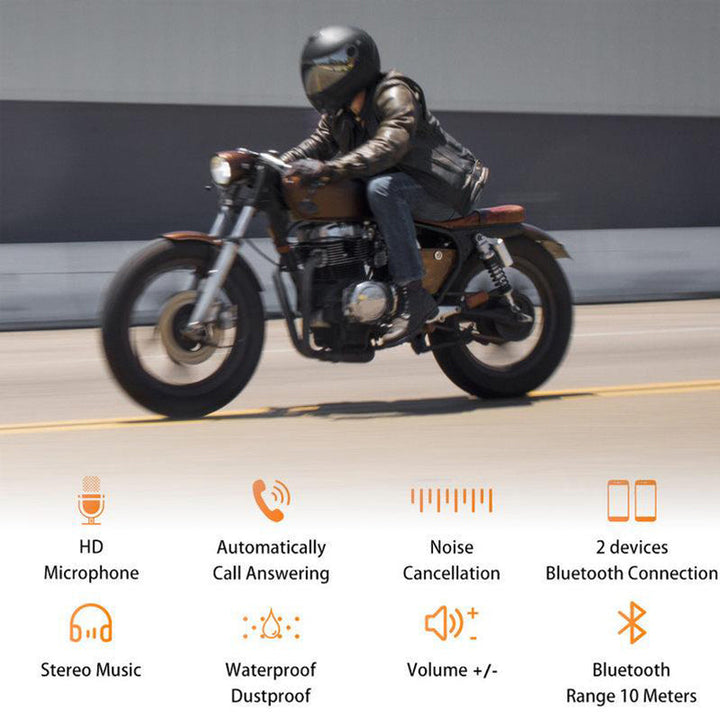 Karnz | BT12 Kask motocyklowy z zestawem słuchawkowym Bluetooth