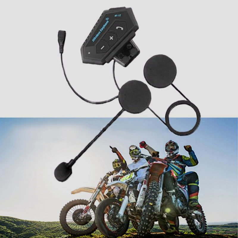 Karnz | BT12 Kask motocyklowy z zestawem słuchawkowym Bluetooth