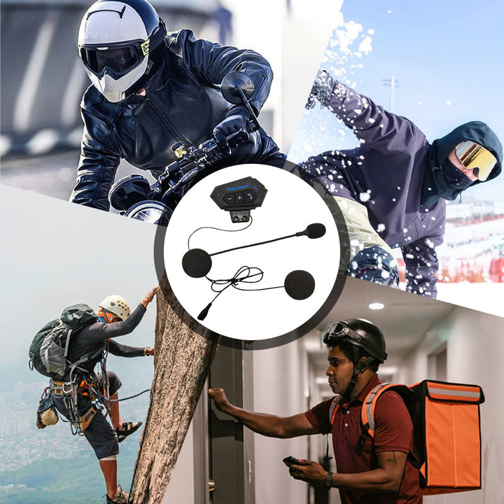 Karnz | BT12 Kask motocyklowy z zestawem słuchawkowym Bluetooth