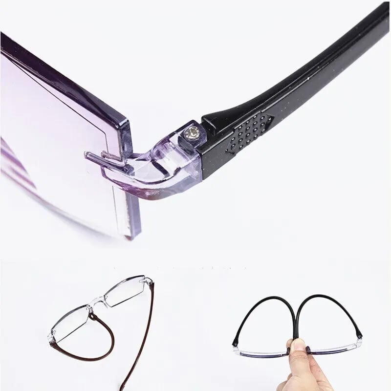 Karnz | Wysoka twardość, anty-niebieskie, progresywne okulary do czytania do użytku w bliskim i dalekim zasięgu