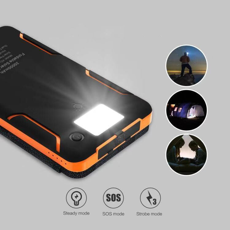 25000mAh Wysoka Pojemność Powerbank Solarny - Szybkie Ładowanie