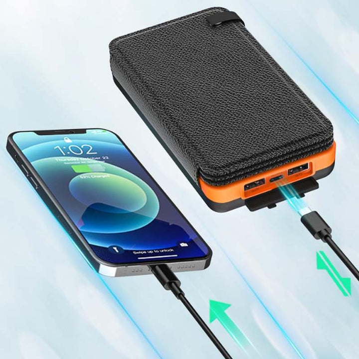 25000mAh Wysoka Pojemność Powerbank Solarny - Szybkie Ładowanie