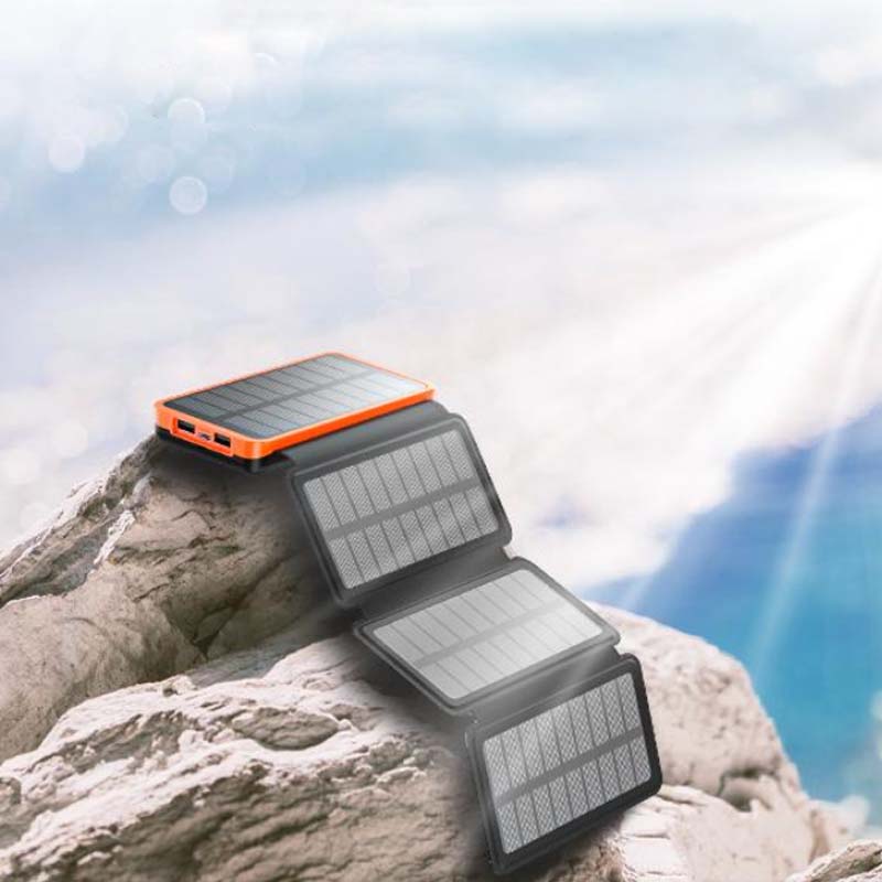 25000mAh Wysoka Pojemność Powerbank Solarny - Szybkie Ładowanie