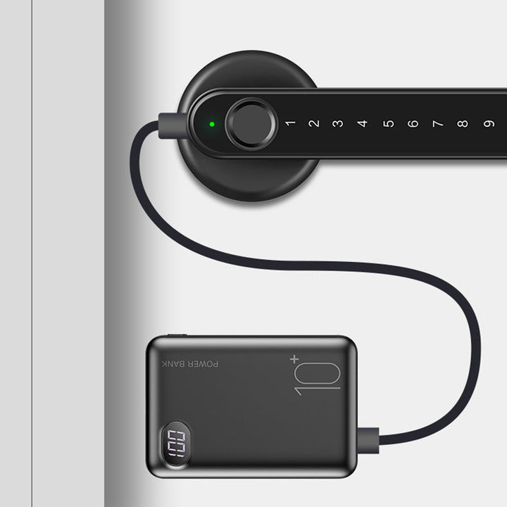 Inteligentny zamek drzwiowy z czujnikiem odcisku palca i sterowaniem przez aplikację Bluetooth