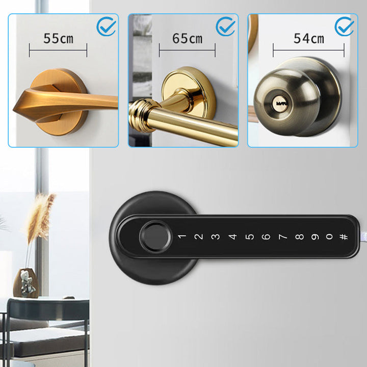 Inteligentny zamek drzwiowy z czujnikiem odcisku palca i sterowaniem przez aplikację Bluetooth
