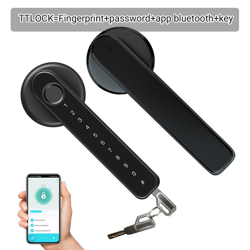 Inteligentny zamek drzwiowy z czujnikiem odcisku palca i sterowaniem przez aplikację Bluetooth