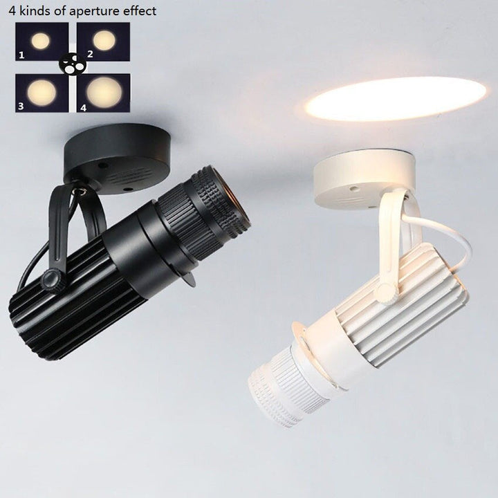 Regulowany reflektor LED sufitowy z aluminium