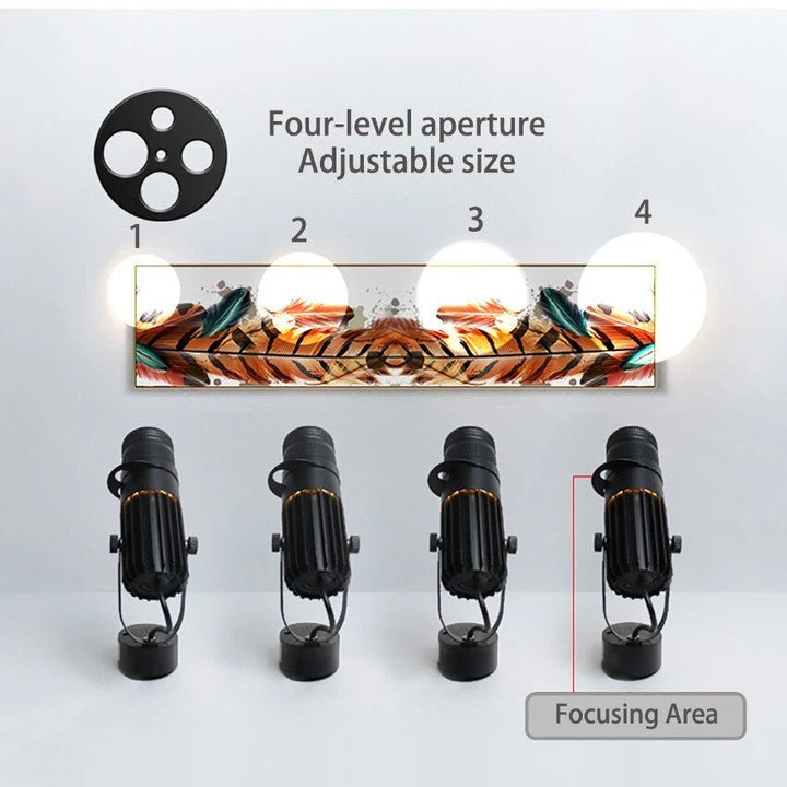 Regulowany reflektor LED sufitowy z aluminium