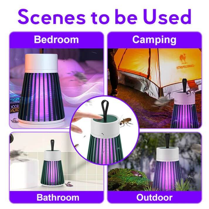 🦟USB ładowalna lampa na komary i muchy🚫