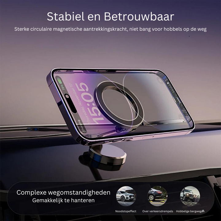 Super stabilny, magnetyczny uchwyt na telefon