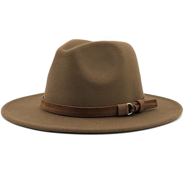 Sandsberg | Kapelusz Fedora Eridian z skórzanym paskiem