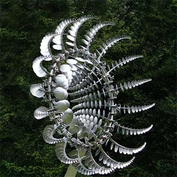 Nowa Anty-Rdza Magiczna Metalowa Wiatrak-Kinetyczny Metalowy Wiatraczek