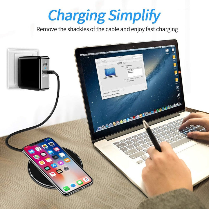 Karnz | 30W Szybka bezprzewodowa ładowarka | Premium kabel USB C MagSafe do ładowania dla Apple iPhone, Samsung i Android - Szybka bezprzewodowa ładowarka